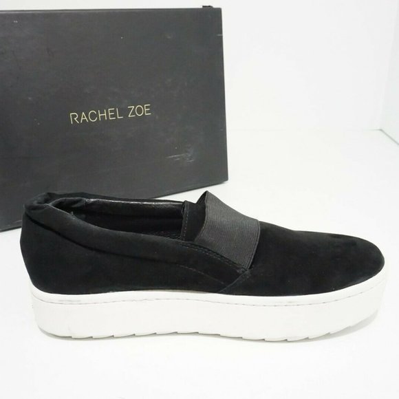 Rachel Zoe Black Suede Women's Platform Flats 8.5 - Picture 8 of 12
